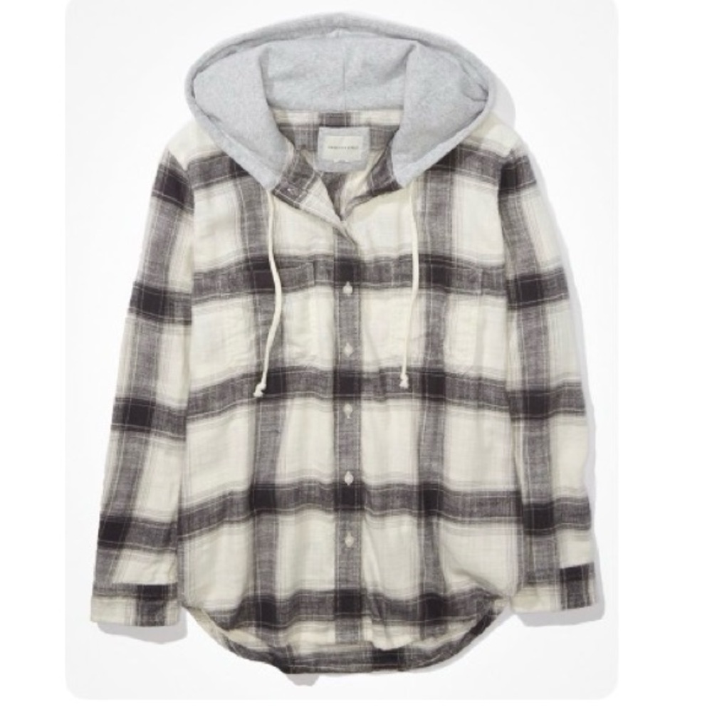 AE Cozy Cabin Oversized Hoodie Flannel